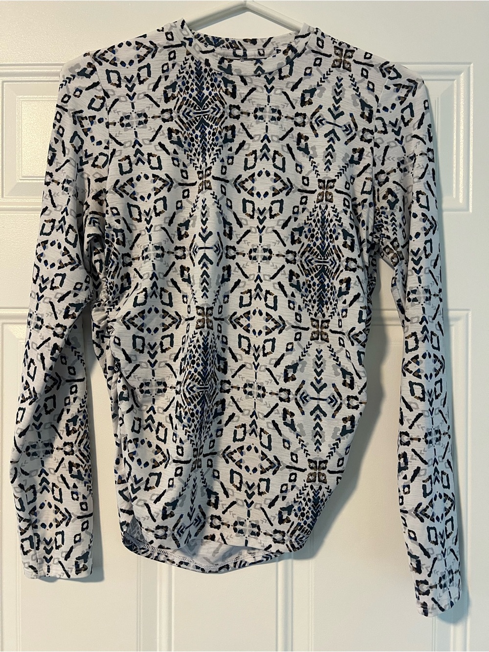 Calia Athletic Patterned Long Sleeve Top